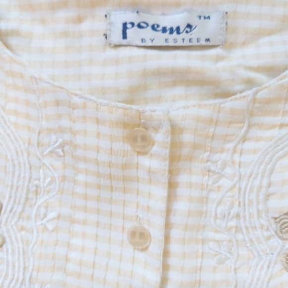 Vintage Embroidered Cottagecore Dress - Picture 9 of 14